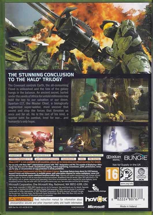 Halo 3 - Classics - XBOX 360 (B Grade) (Genbrug)